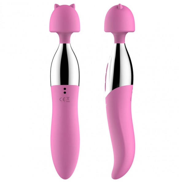 HK LETEN - Dream Series Miss Cat AV Heating Vibrators Wand (Chargeable - Pink)